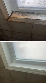 Fensterrahmen Vorher/Nachher